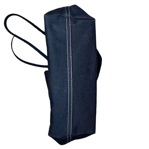 Fendi Navy Blue Canvas Tote Leather Straps AUTHENTIC Great condition Dust Bag - Picture 8 of 15